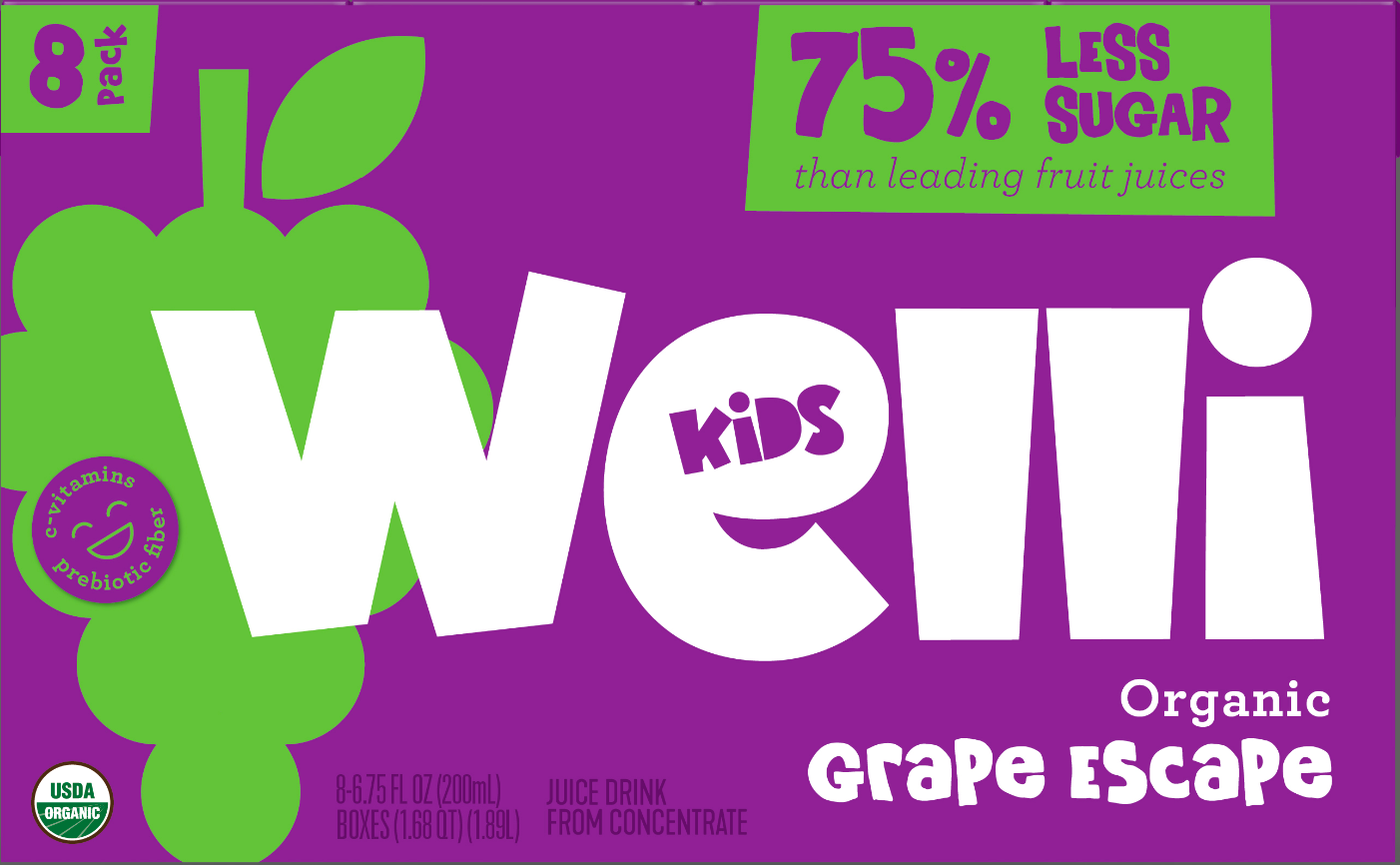 Welli Kids Organic Grape Escape